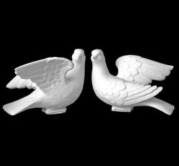 SYNTHETIC MARBLE SET DOVES